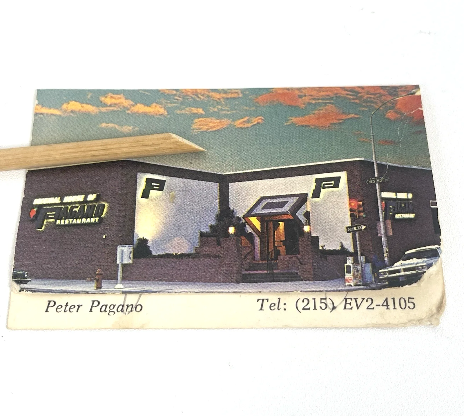 Rip Taylor — Rip Taylor Signed House of Pagano Philly Restaurant Card 1960s TV Autograph MCM, изображение 4