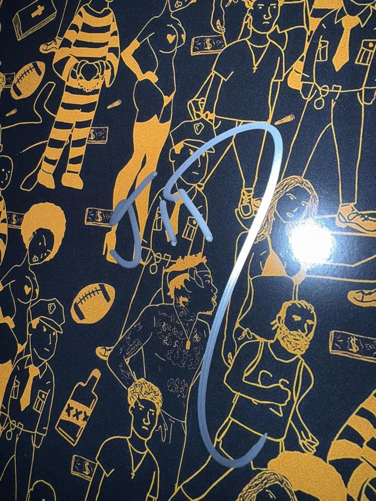 JID SIGNED AUTOGRAPHED THE NEVER STORY VINYL ALBUM LP - JSA COA, image 4