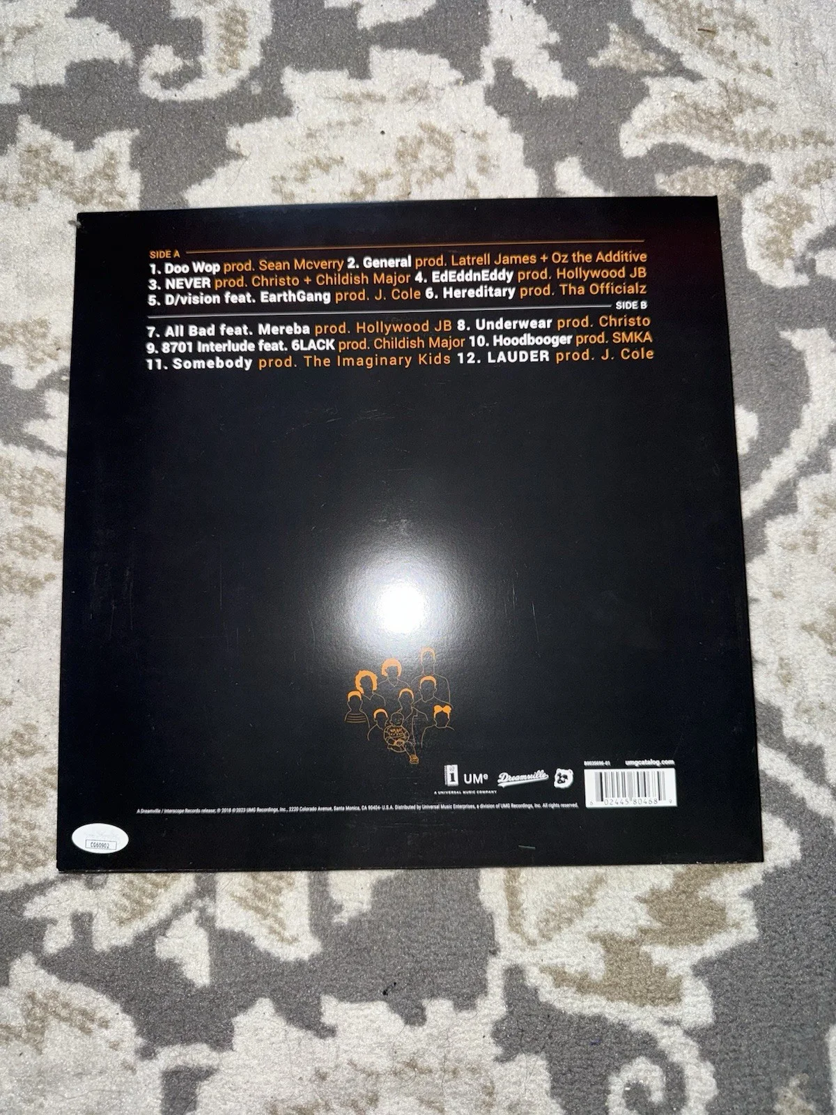 JID SIGNED AUTOGRAPHED THE NEVER STORY VINYL ALBUM LP - JSA COA, image 5