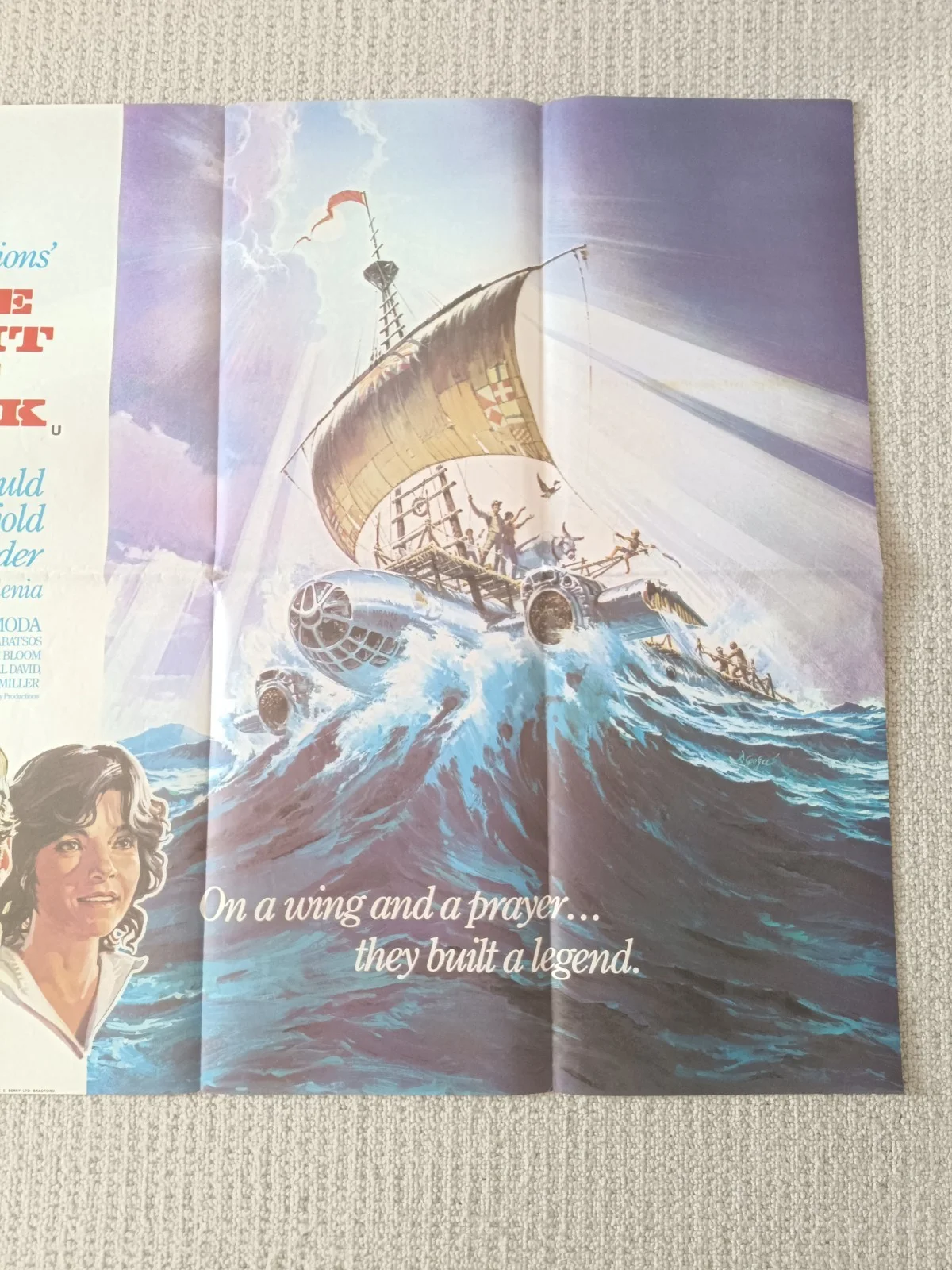 THE LAST FLIGHT OF NOAH'S ARK 1980 Original Cinema UK Quad Movie POSTER Disney, изображение 4