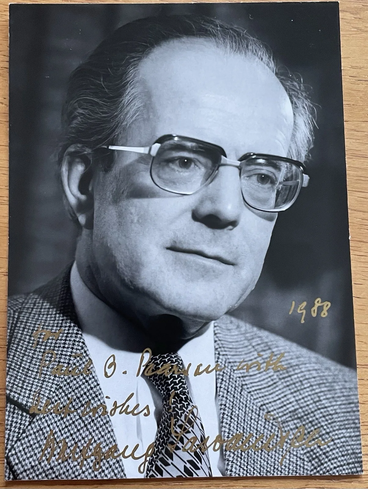 German Conductor & Pianist Wolfgang Sawallisch Autograph Photo, изображение 2