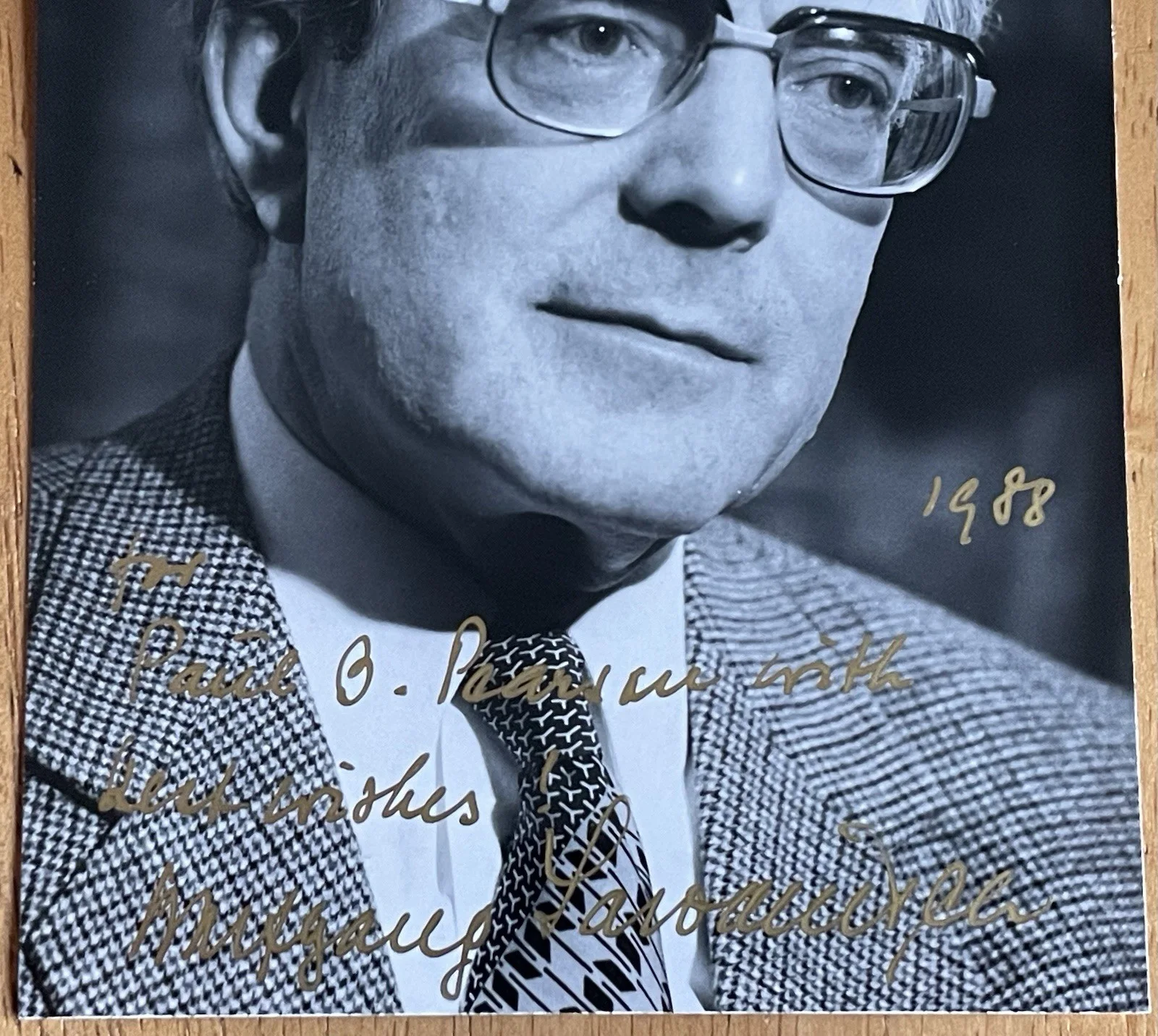 German Conductor & Pianist Wolfgang Sawallisch Autograph Photo, изображение 3