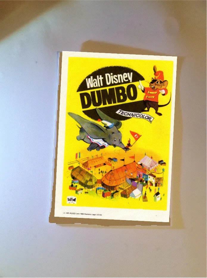Classic Style Disney "Dumbo" 1941 Fine Art Premium Reproduction Postcard, изображение 2