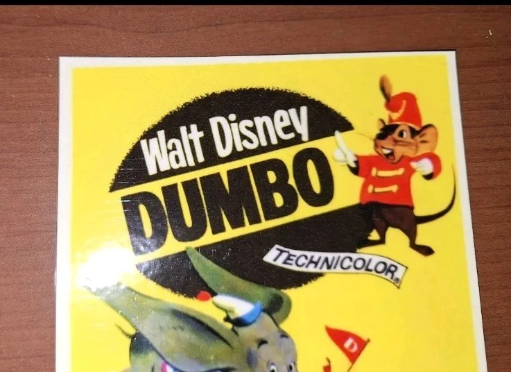 Classic Style Disney "Dumbo" 1941 Fine Art Premium Reproduction Postcard, изображение 3