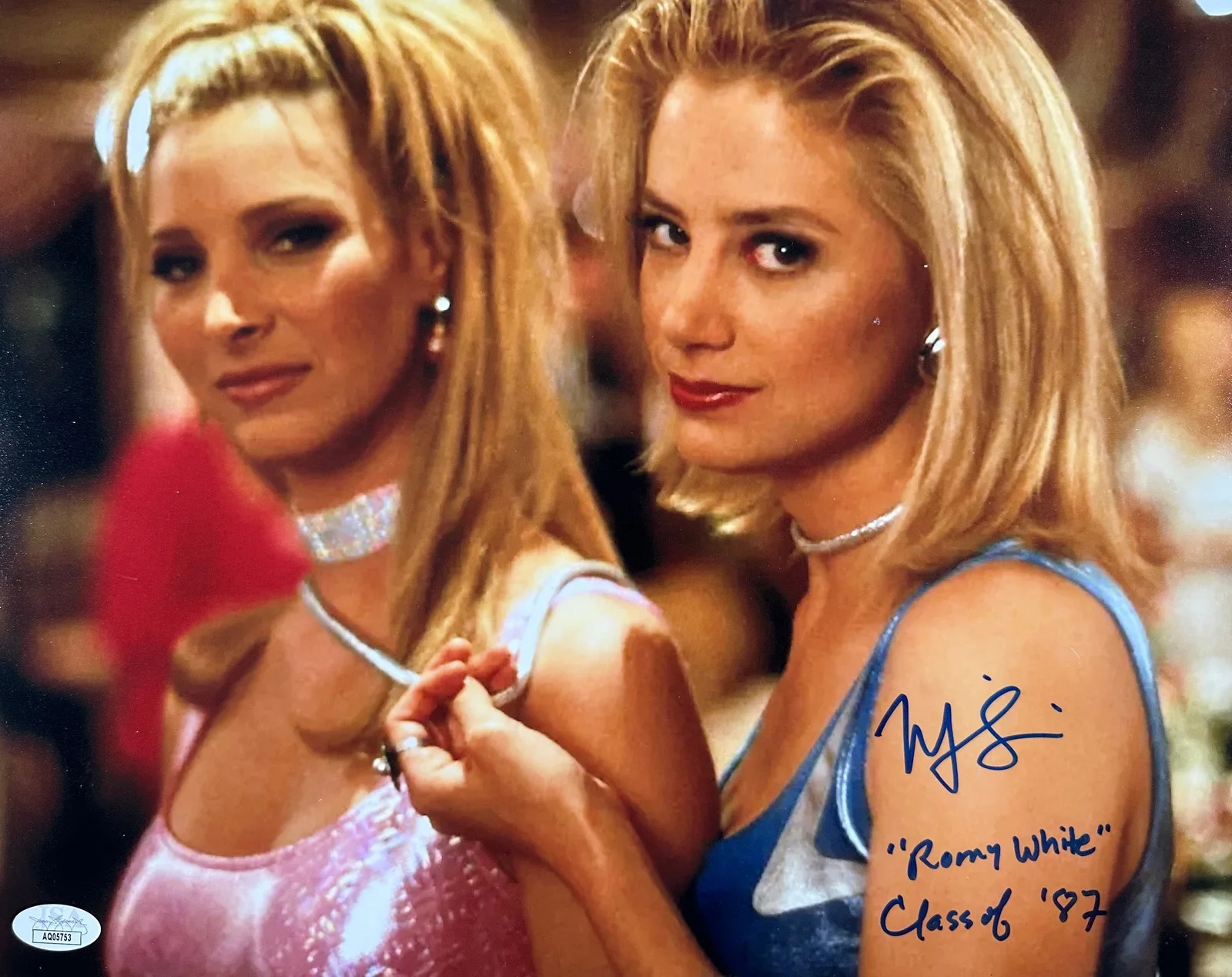 Mira Sorvino — Mira Sorvino Signed 11x14 Photo "Romy White" JSA COA from Private Signing