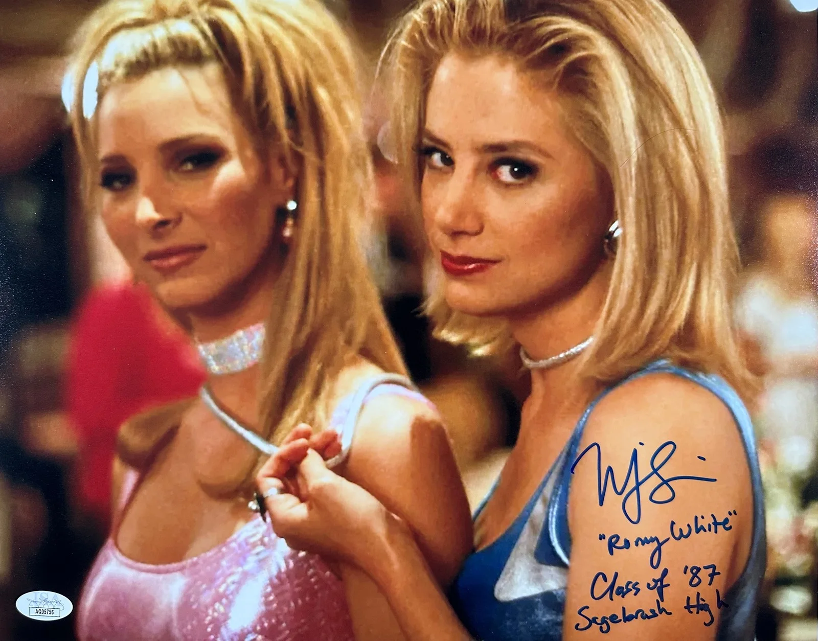 Mira Sorvino — Mira Sorvino Signed 11x14 Photo "Romy White" JSA COA Private Signing