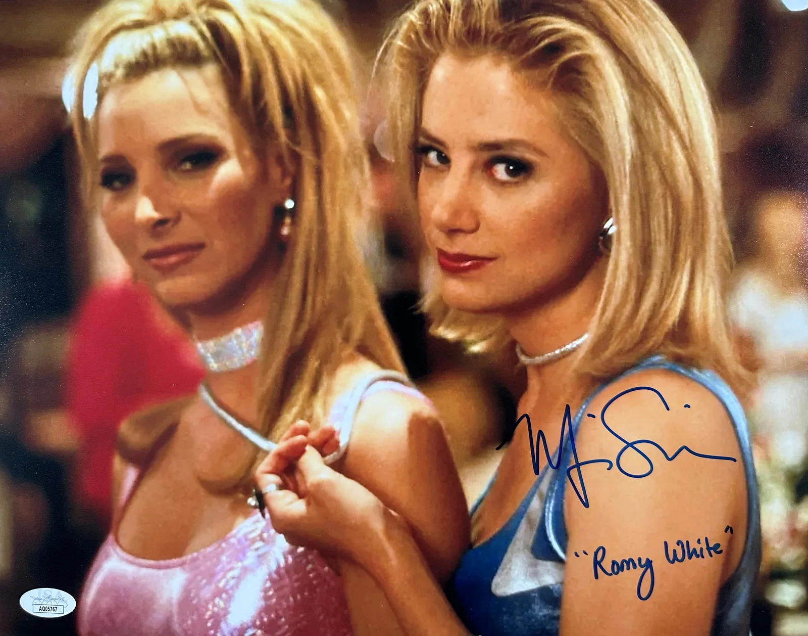 Mira Sorvino — Mira Sorvino Signed 11x14 Photo "Romy White" JSA COA from Private Signing