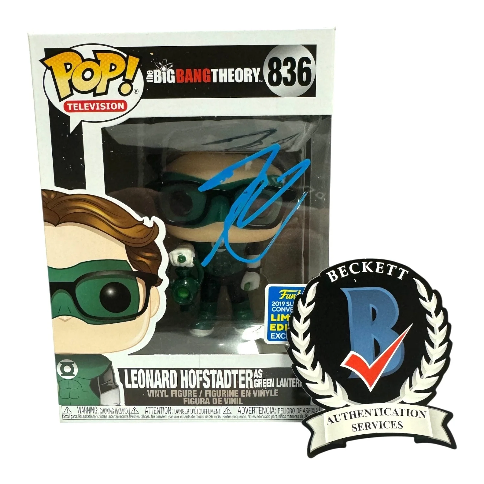 Johnny Galecki — Johnny Galecki Signed Auto The Big Bang Theory Funko Pop 836 BAS Beckett Leonard