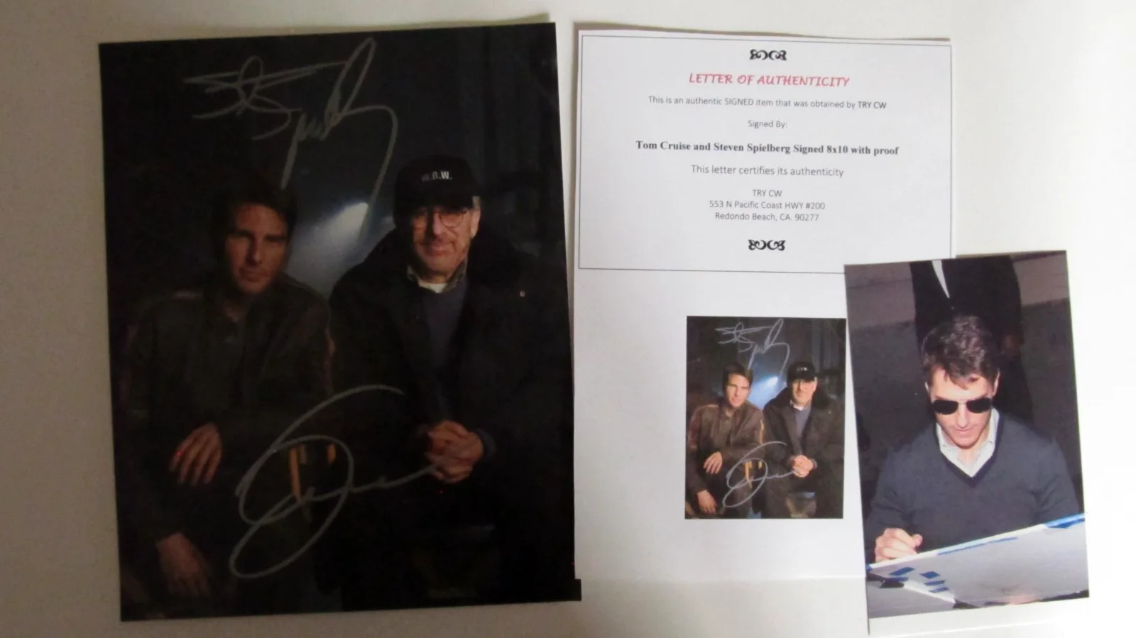 Tom Cruise, Steven Spielberg — TOM CRUISE & STEVEN SPIELBERG Double-Signed War of the Worlds Photo (LOA), изображение 2