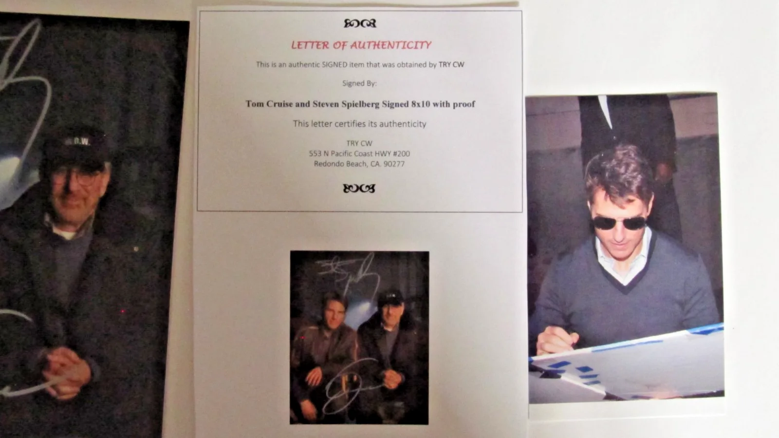Tom Cruise, Steven Spielberg — TOM CRUISE & STEVEN SPIELBERG Double-Signed War of the Worlds Photo (LOA), изображение 5
