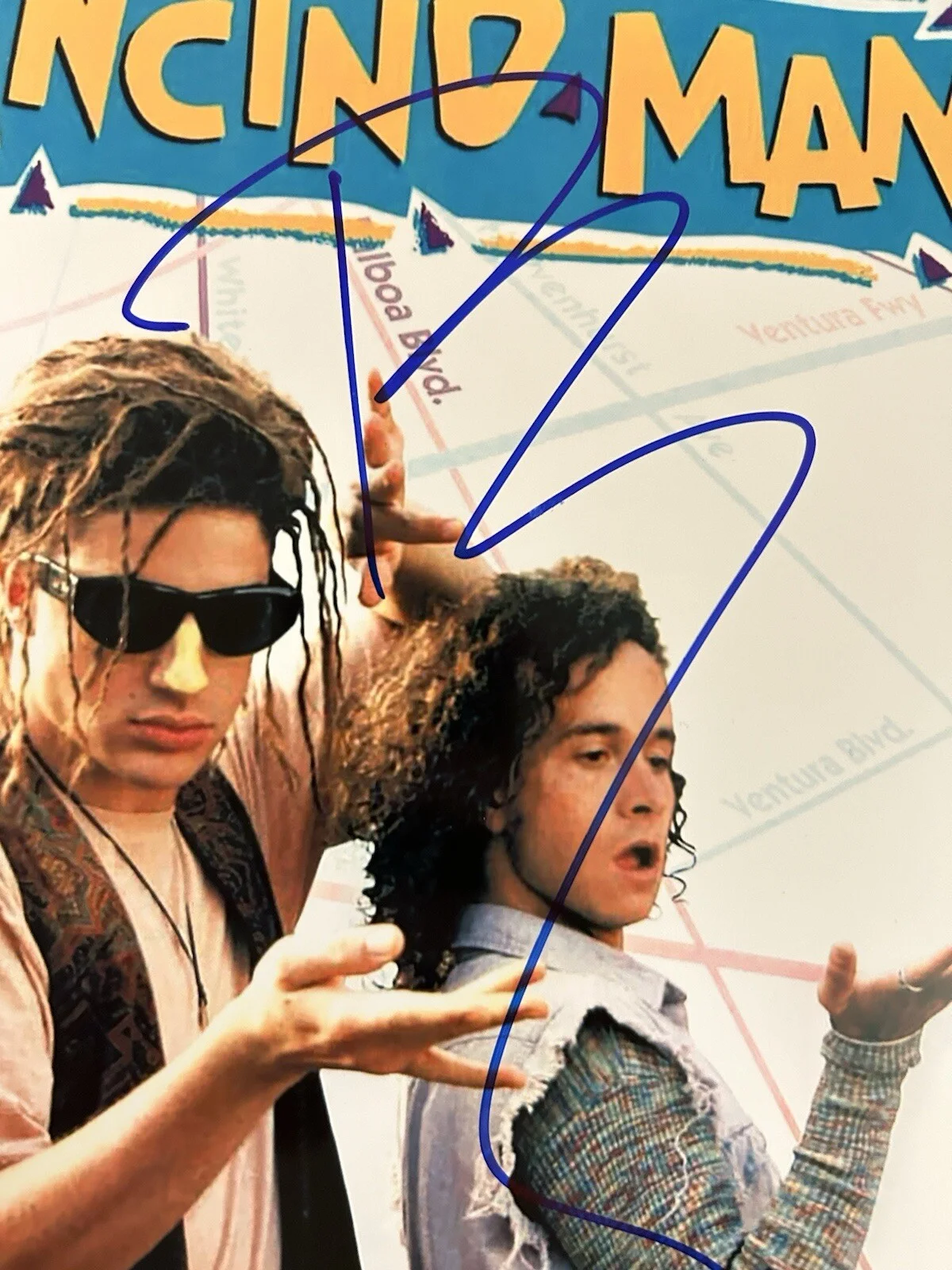 pauly shore — Pauly Shore Signed 8x10 Photo Encino Man (photo proof) Autograph, изображение 2
