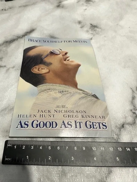 EXCLUSIVE As Good As It Gets/Jack Nicholson 1998 Press Information Postcard, image 2