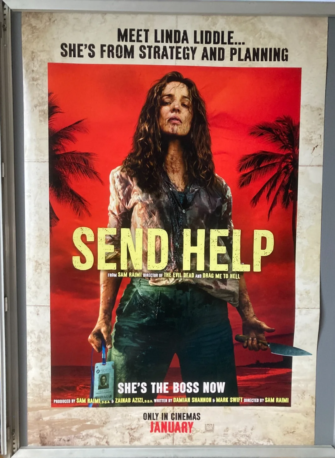 Cinema Poster: SEND HELP 2026 (Advance One Sheet) Sam Raimi Rachel McAdams, изображение 2