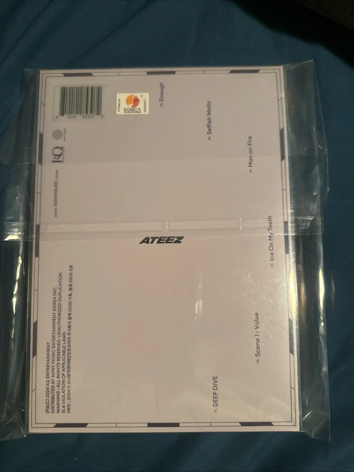 Ateez Golden Hour Pt 2 Jongho Autographed Signed Album, image 2