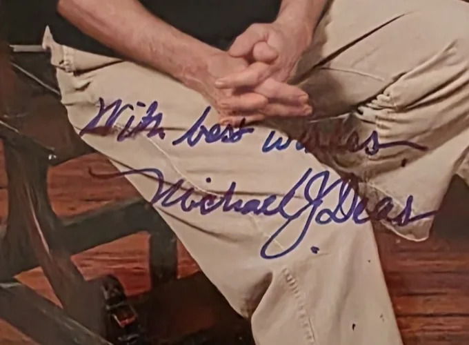Michael J Deas Autographed Hand signed 4x6 photo Painter and illustrator, image 2