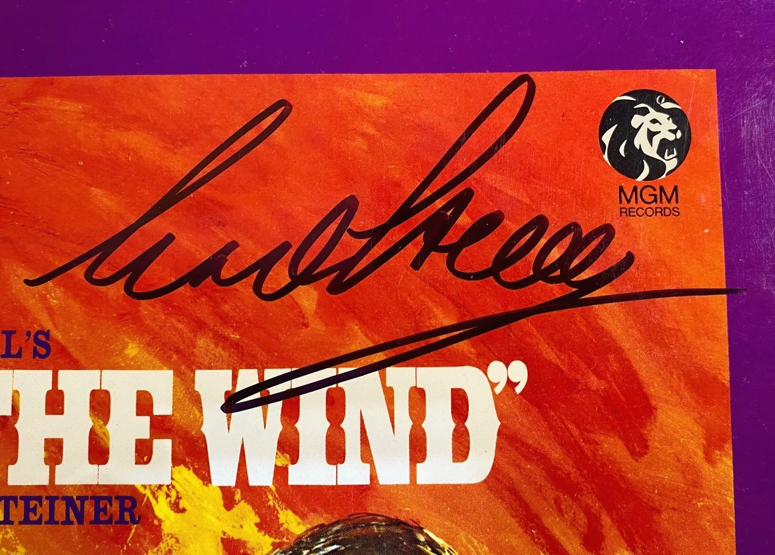 1967 Gone With The Wind Soundtrack LP Signed By 3 Max Steiner Olivia DeHavilland, image 3