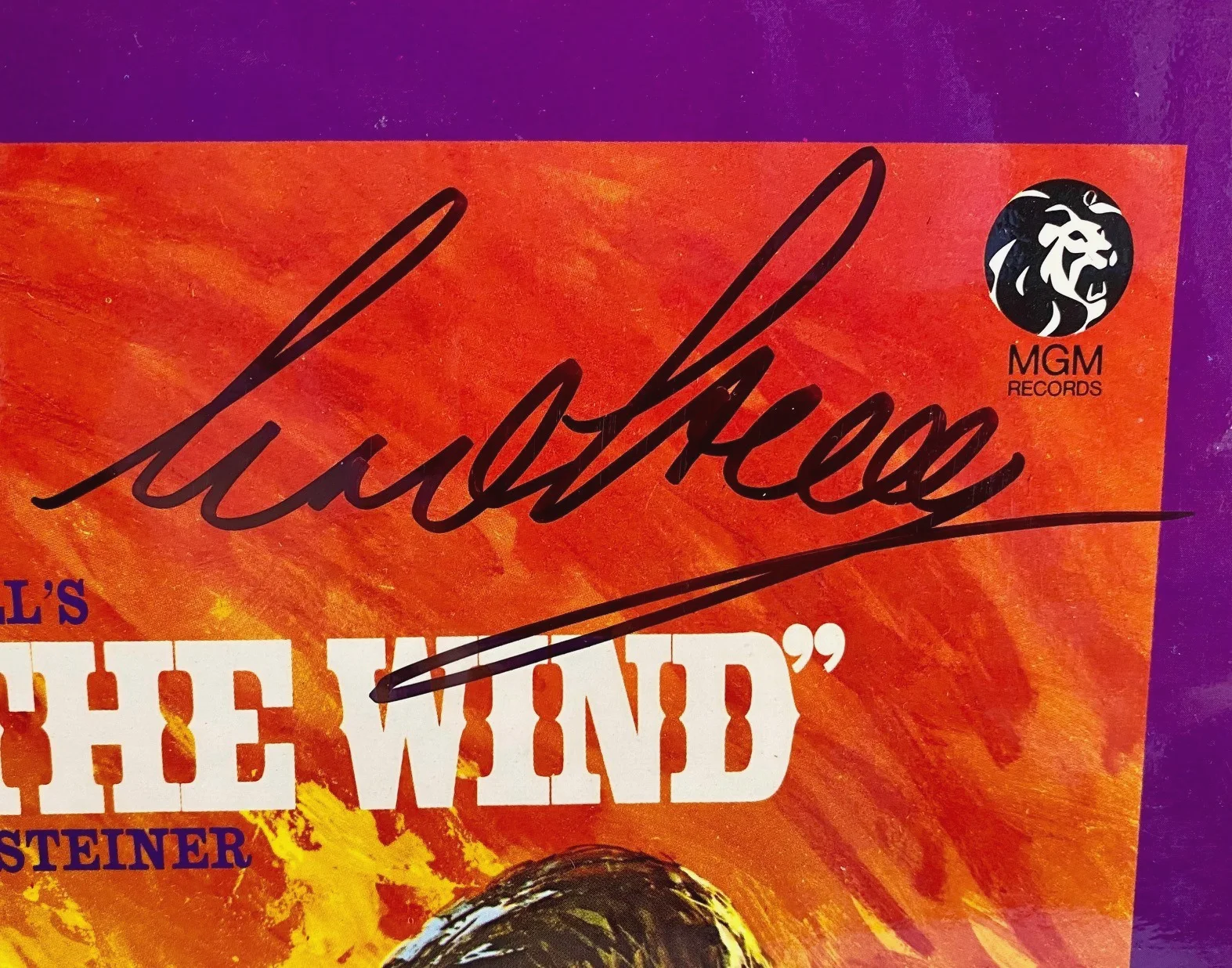 1967 Gone With The Wind Soundtrack LP Signed By 3 Max Steiner Olivia DeHavilland, image 4