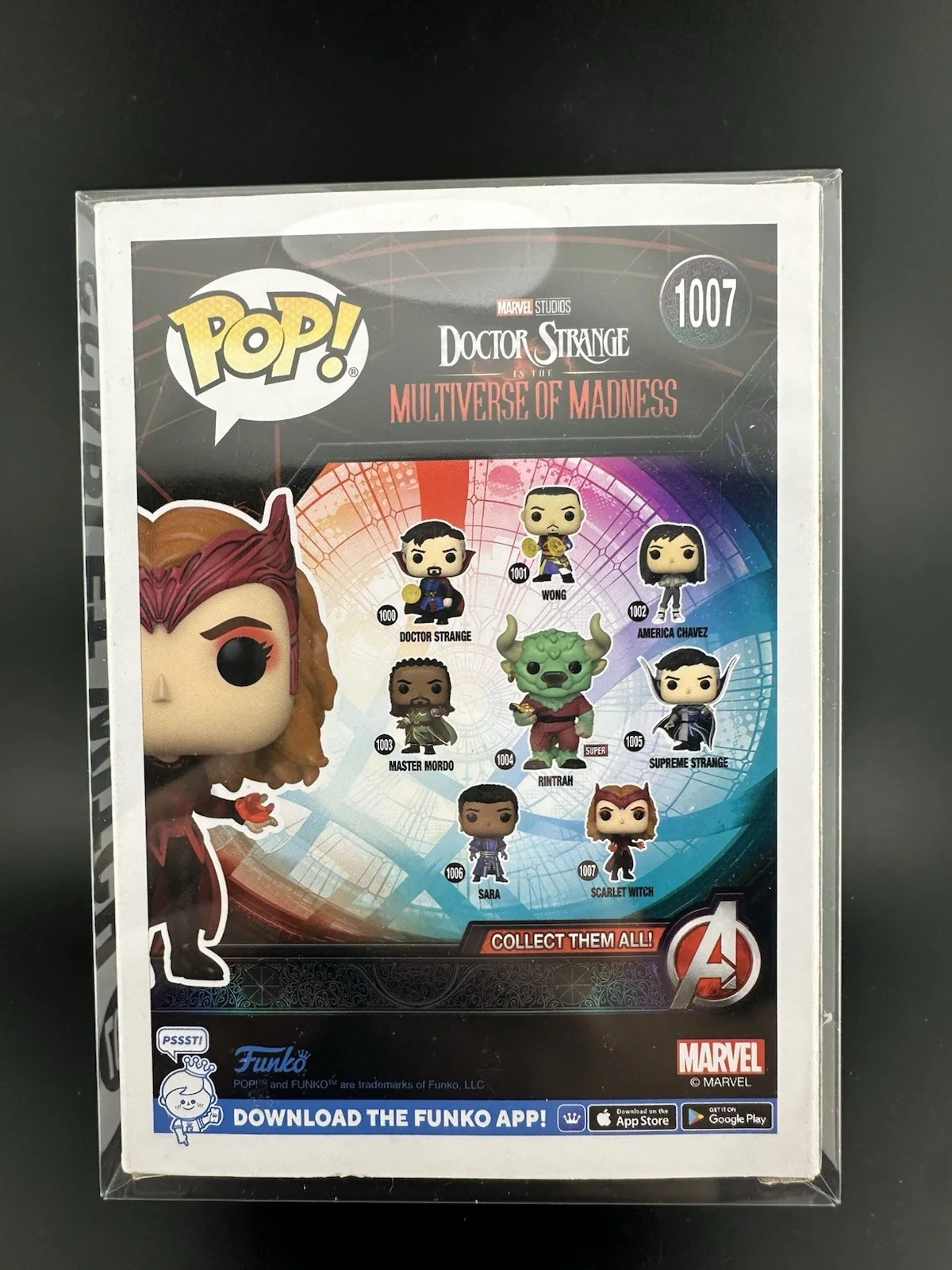 Elizabeth Olsen — Elizabeth Olsen Signed Scarlet Witch Funko Pop 1007 Beckett Witnessed, изображение 5