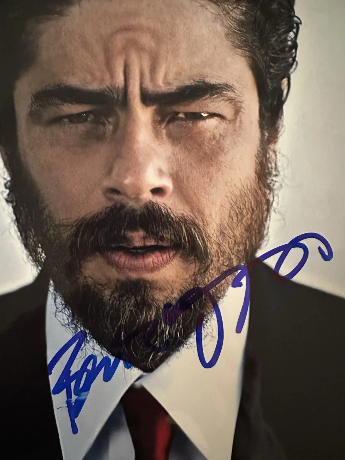benicia del toro — Benicio Del Toro signed 8x10 Photo. Proof - Sicario, Battle One After Another, изображение 2
