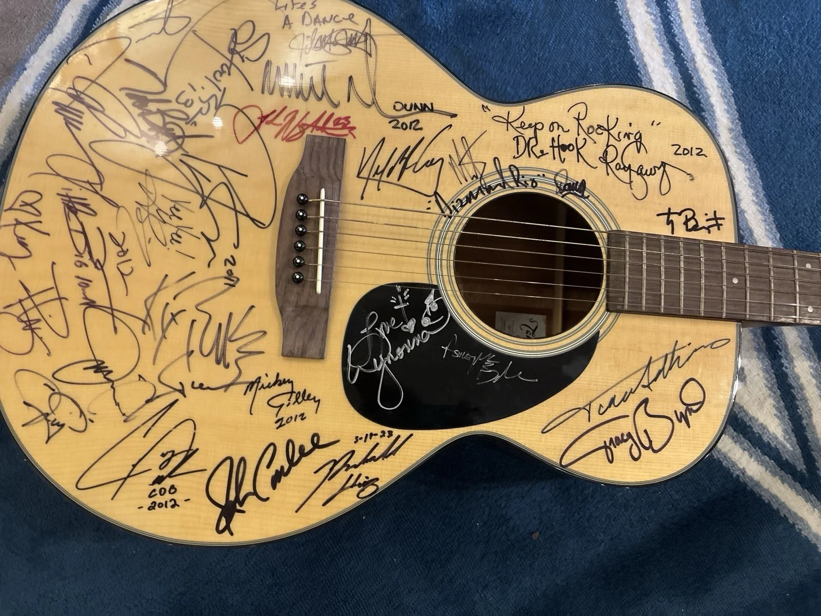 Takamine Autographed Guitar With Multiple Signatures, image 2