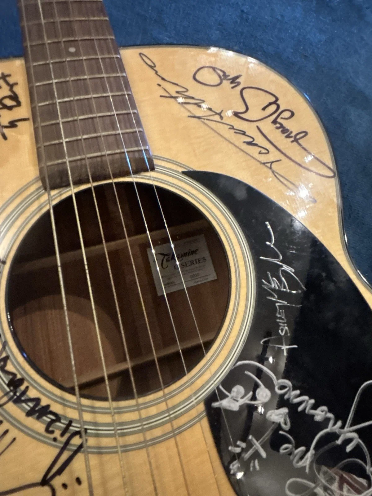 Takamine Autographed Guitar With Multiple Signatures, image 3