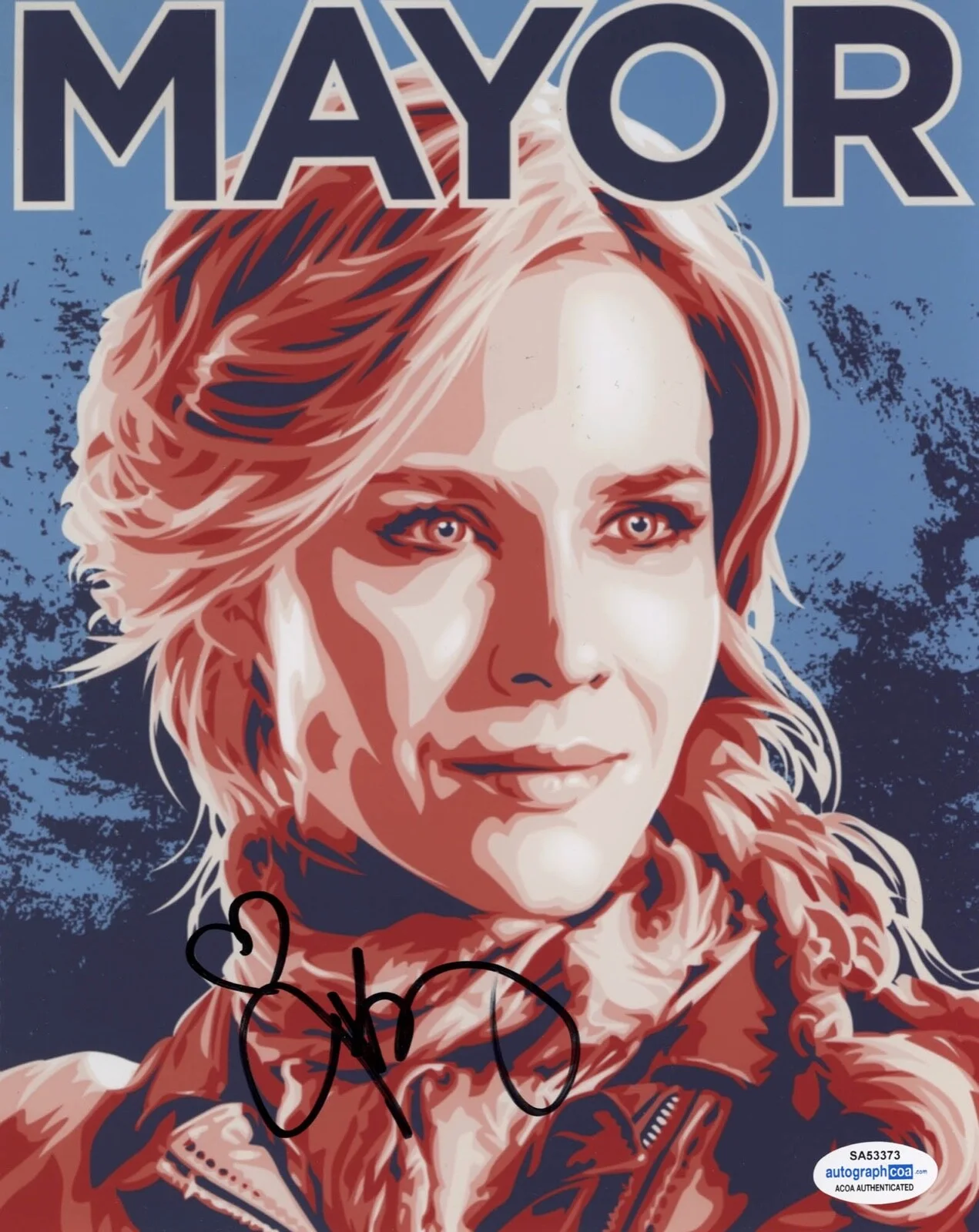JULIE BENZ — Julie Benz signed Autographed "DEFIANCE" 8x10 Photo i PROOF Amanda ACOA COA, image 3