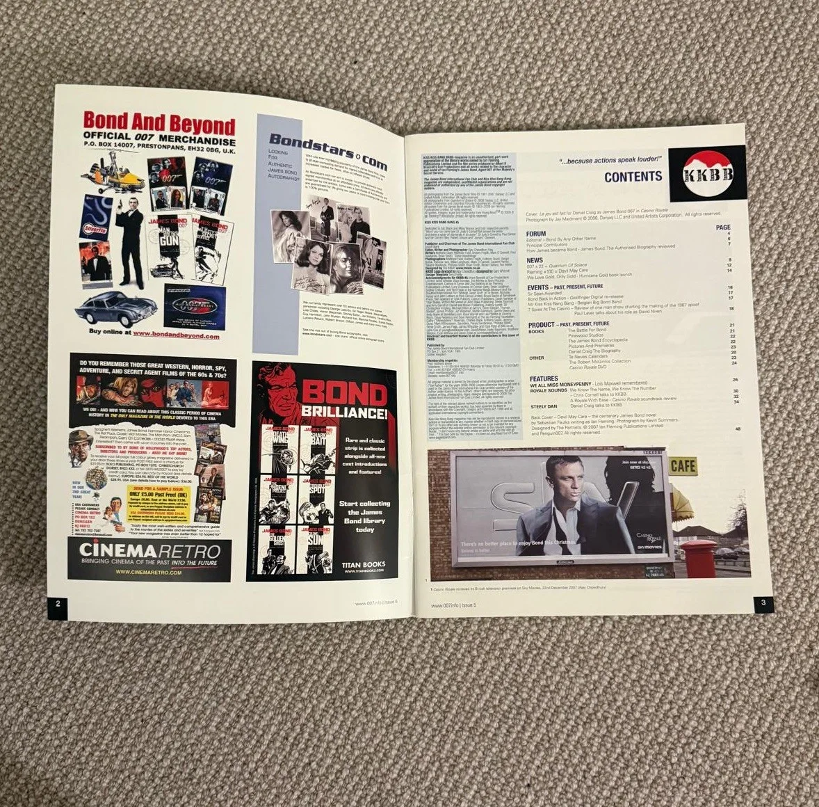 James Bond 007 - Kiss Kiss Bang Bang Magazine - The James Bond Journal Issue 5, изображение 2