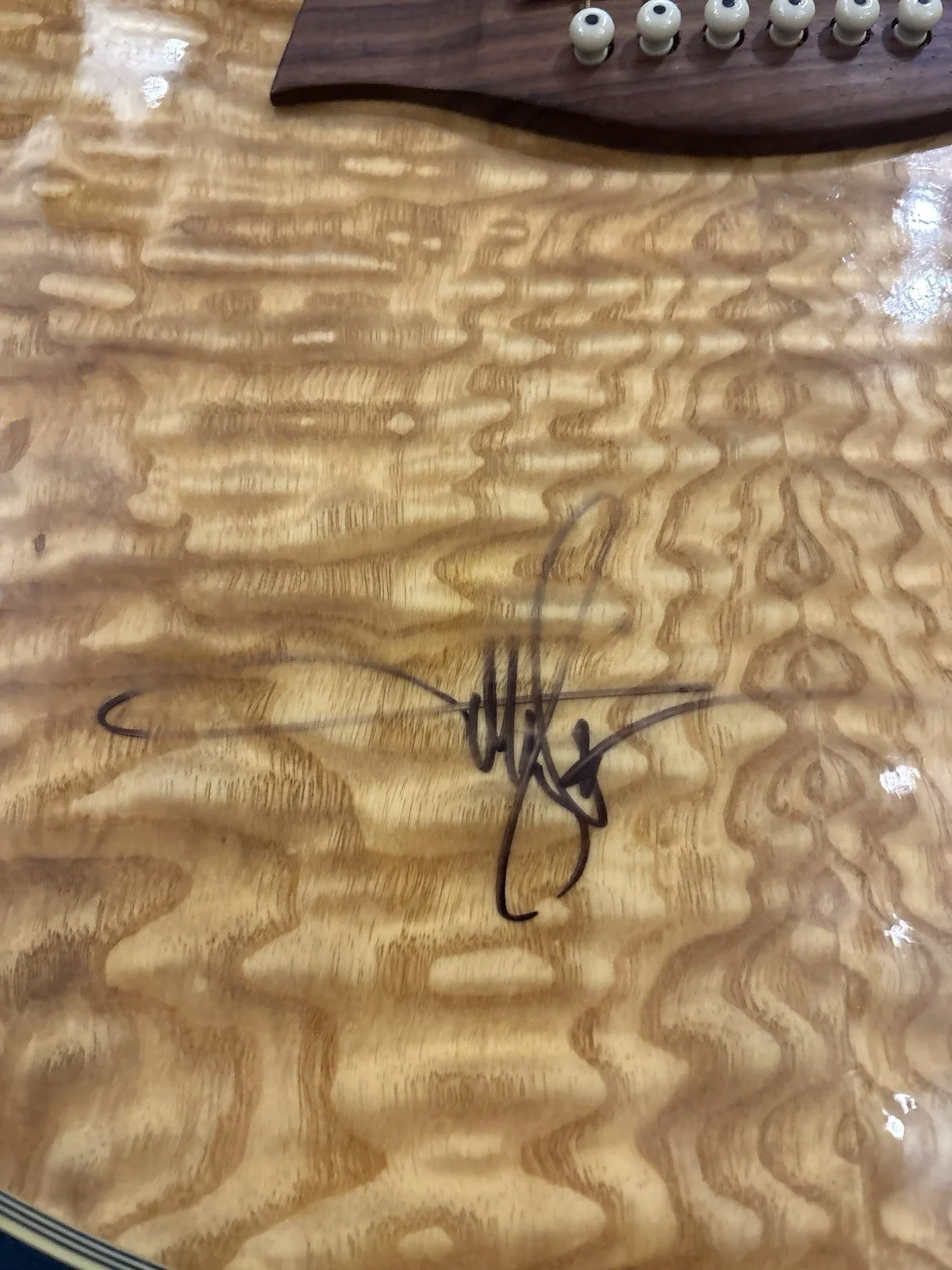 Toby Keith Autographed Guitar, image 3