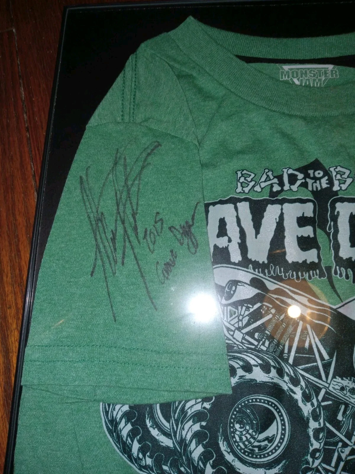 Monster Jam Drivers 🛞 SIGNED FRAMED T-SHIRTS 🛞 Lot (3 Frames) 2015, image 4