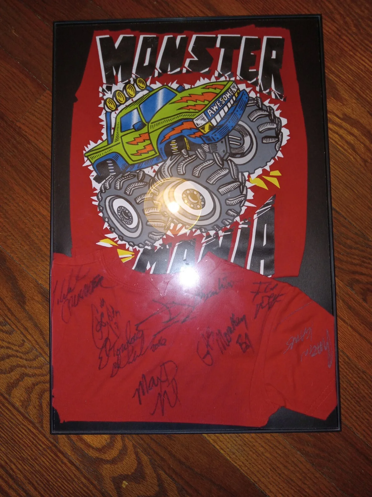Monster Jam Drivers 🛞 SIGNED FRAMED T-SHIRTS 🛞 Lot (3 Frames) 2015, image 5