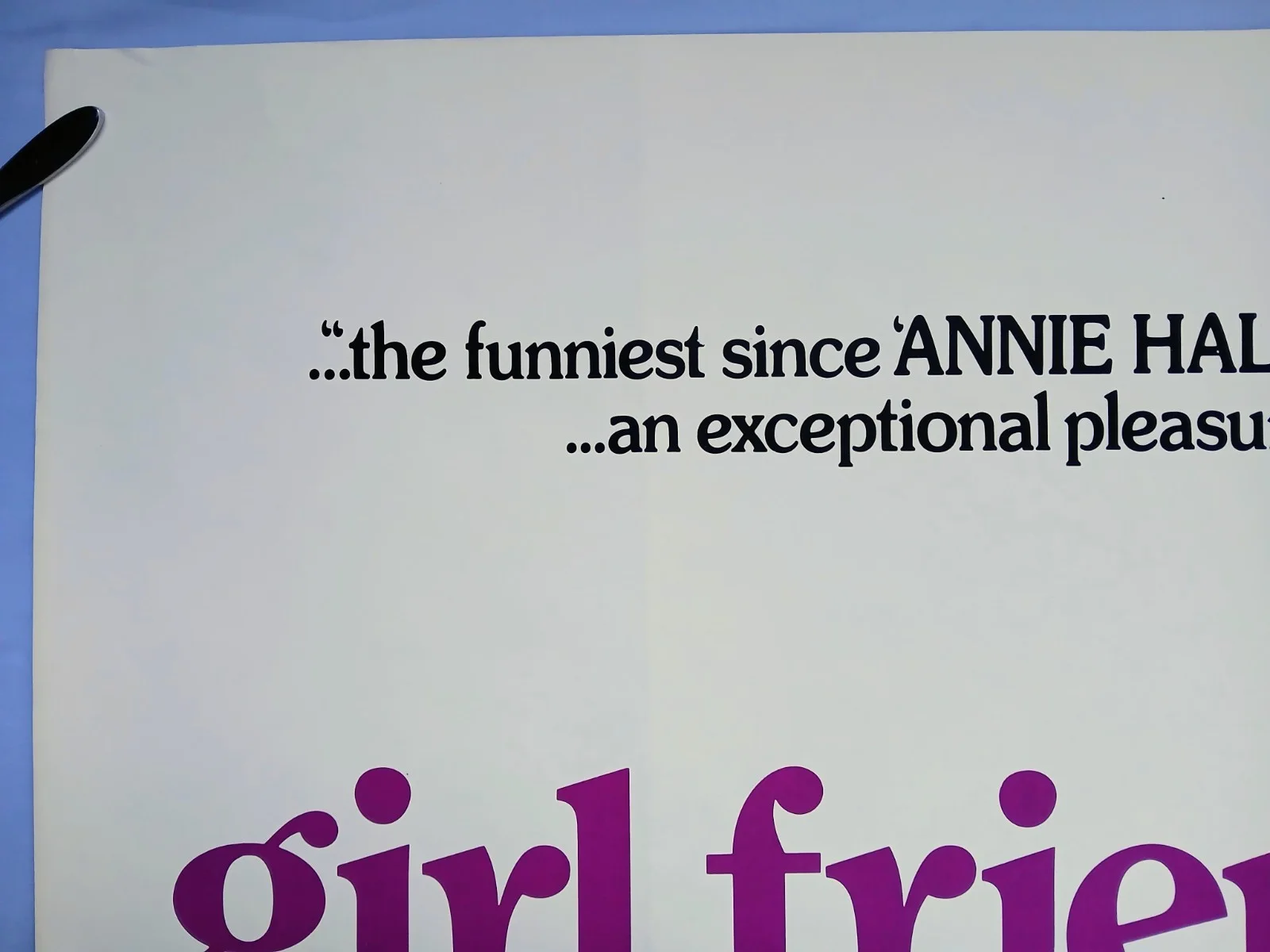 GIRL FRIENDS (1978) original UK quad poster - Melanie Mayron, Eli Wallach, изображение 2