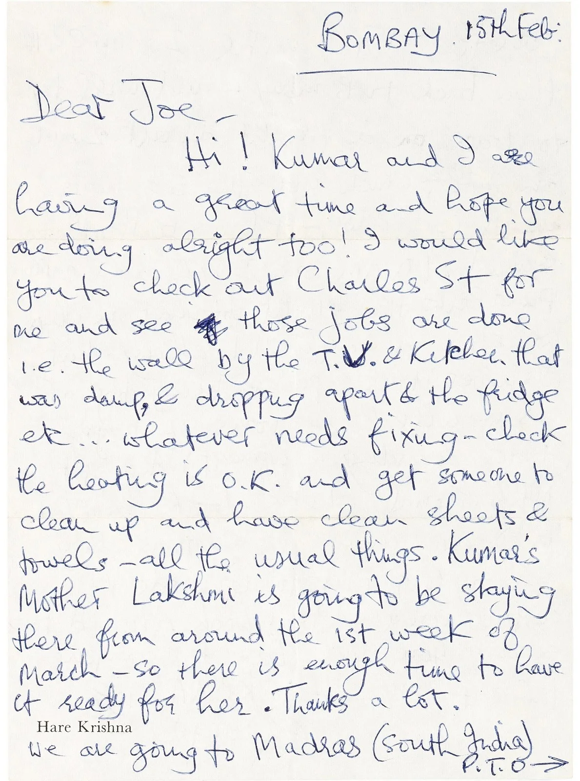 George Harrison Signed Handwritten 1974 Letter Beatles Beckett BAS PSA/DNA PSA, изображение 2