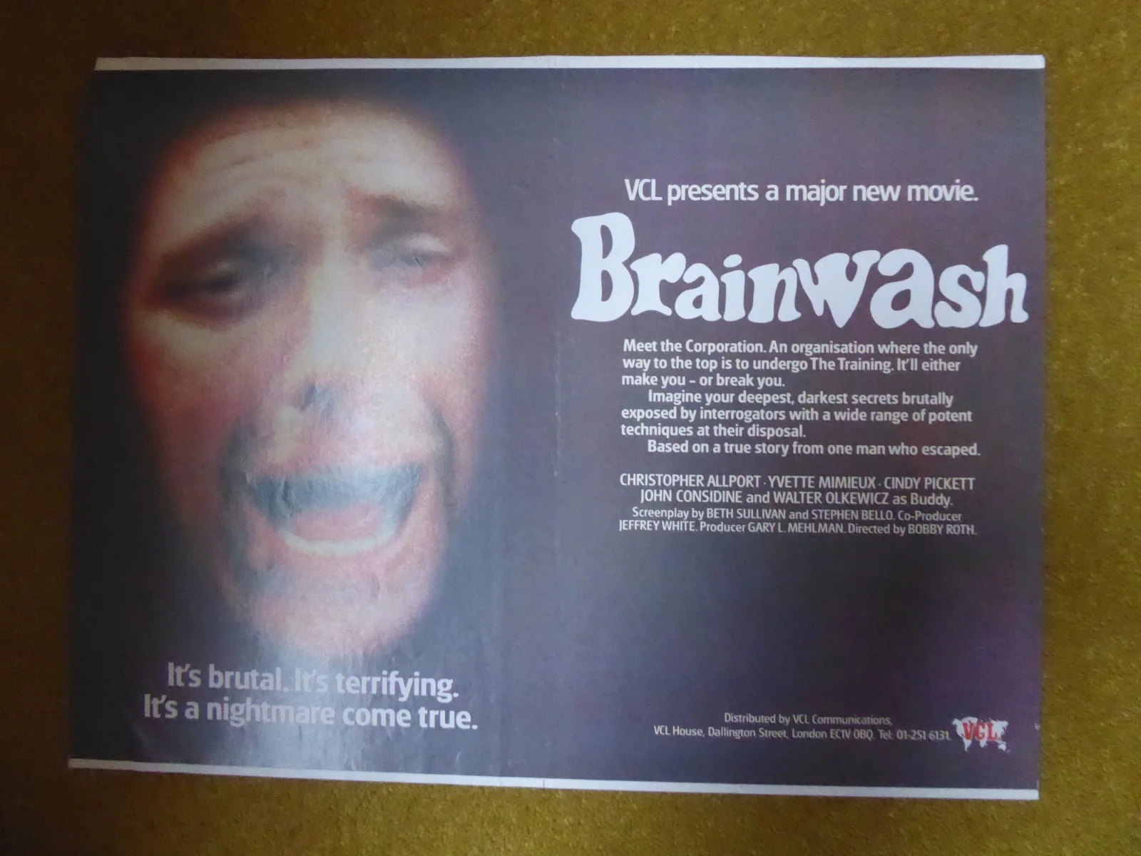 Original 1980s Video Trade Magazine Advert Survival Zone/Brainwash Pre Cert, image 3
