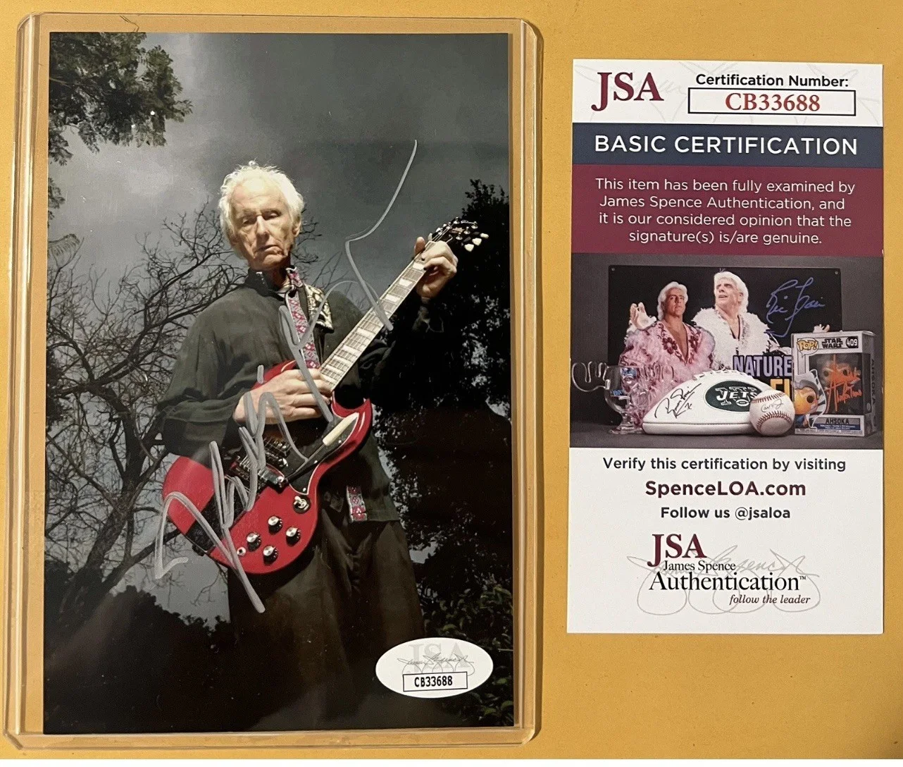 Robbie Krieger Signed Photo JSA COA Autograph The Doors Jim Morrison, image 2