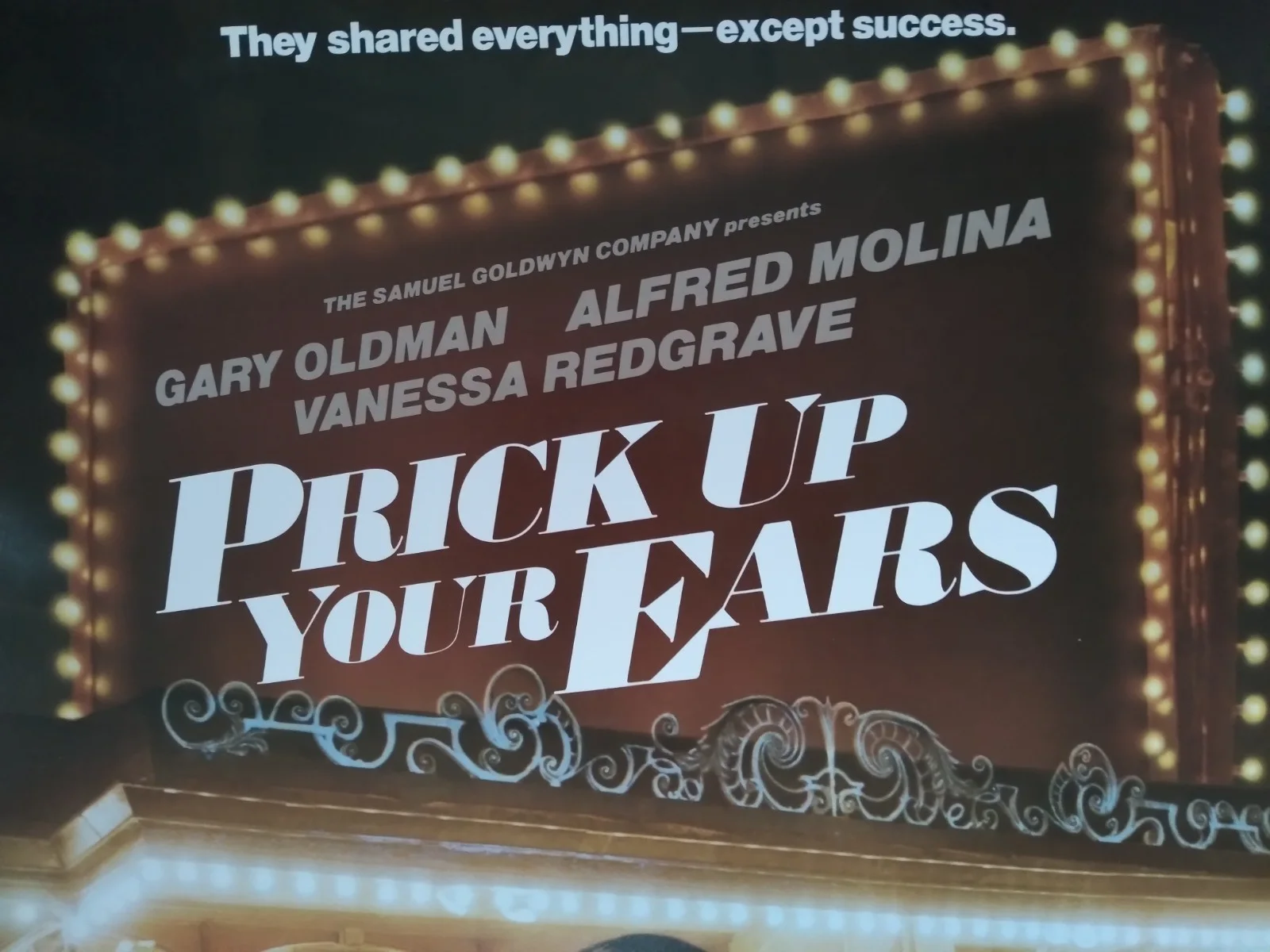 Prick Up Your Ears original movie 1987 poster US one sheet, изображение 3