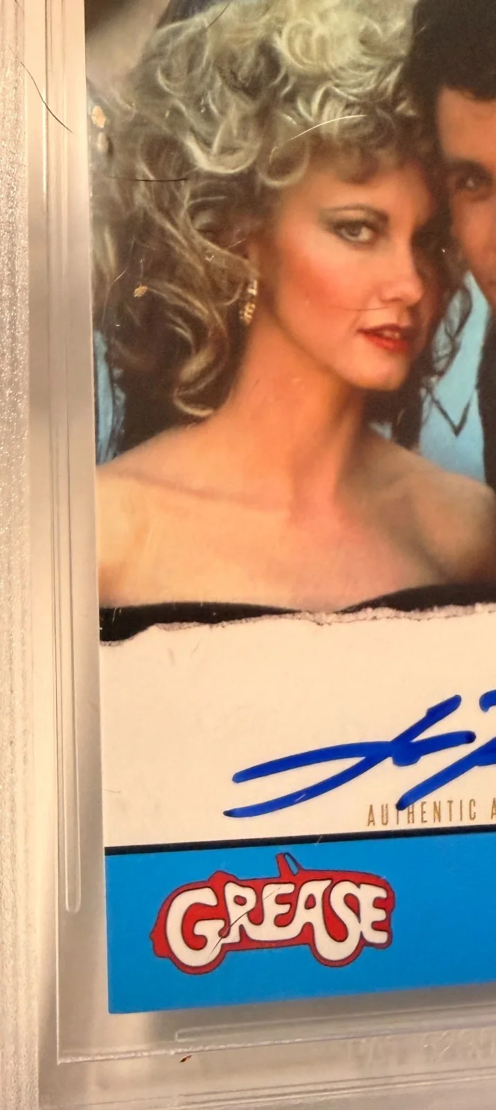 John Travolta — Custom Trading Card Grease #78 Signed John Travolta Beckett BAS Witnessed, изображение 4