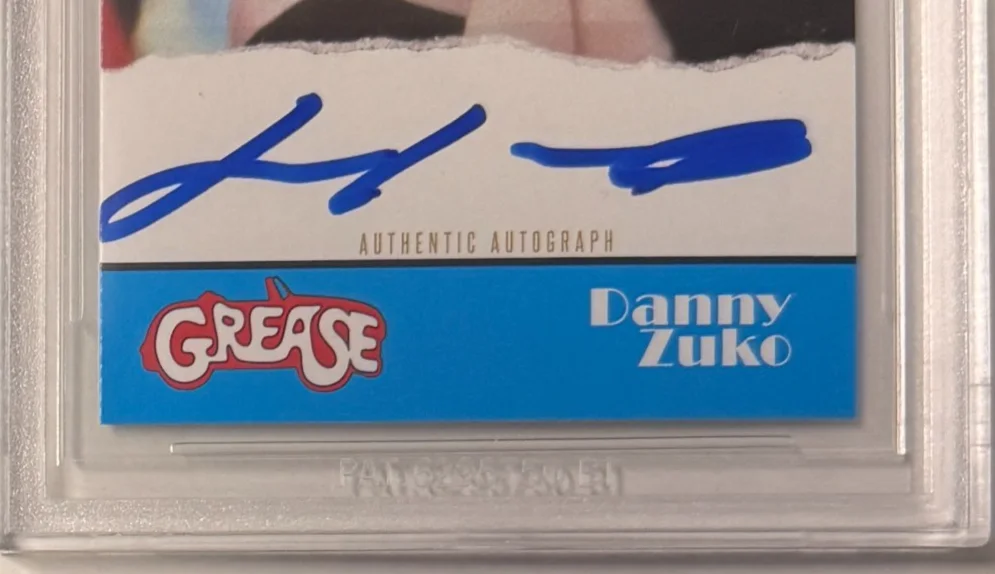 John Travolta — Custom Trading Card Grease #78 Signed John Travolta Beckett BAS Witnessed, изображение 5