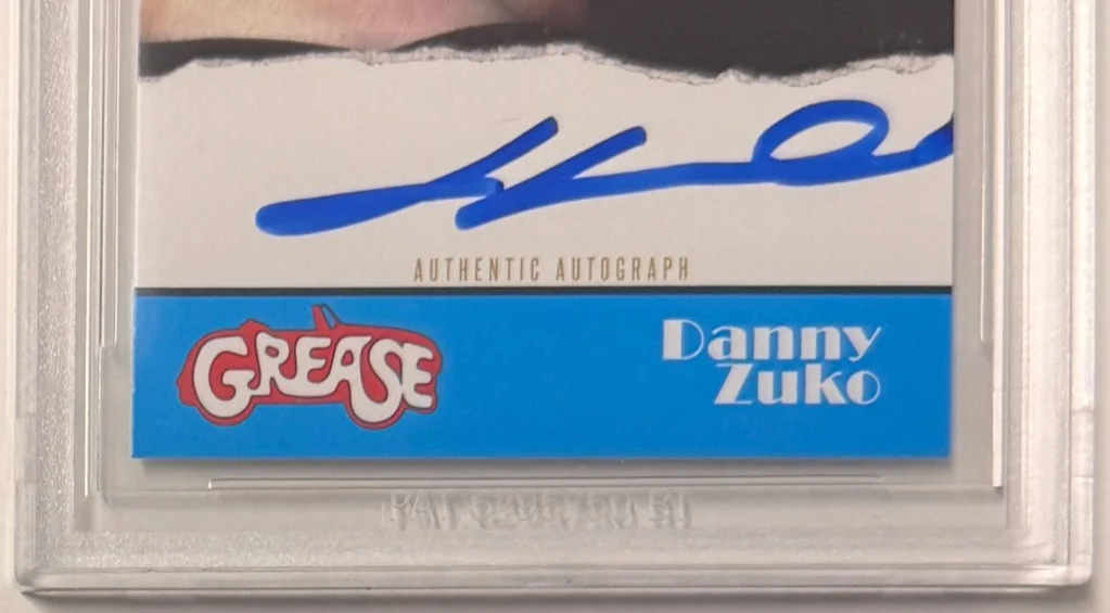 John Travolta — Custom Trading Card Grease #78 Signed John Travolta Beckett Witnessed AUTO 10, изображение 4