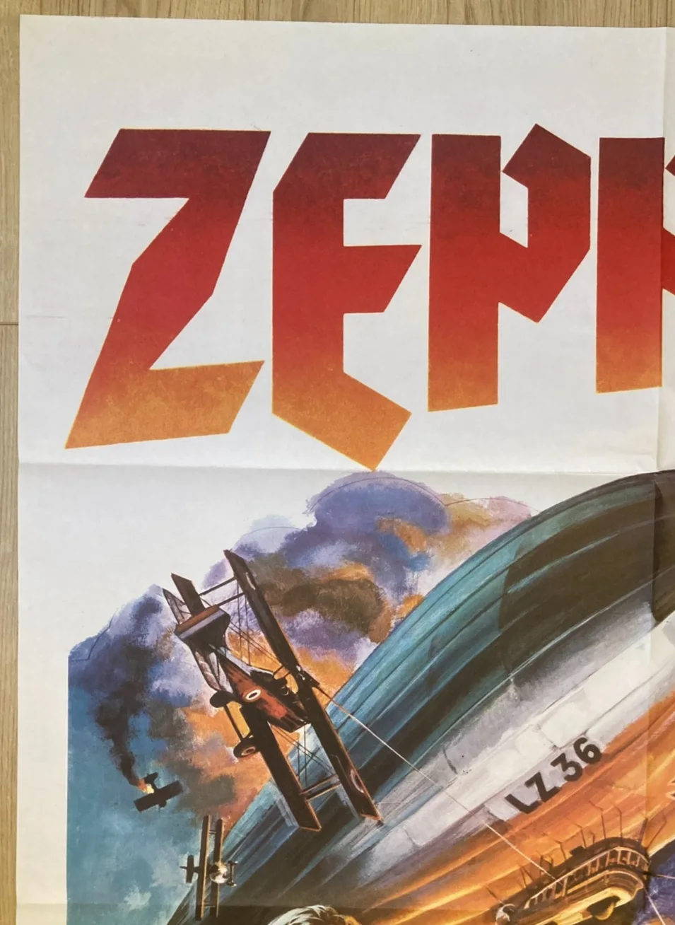 ZEPPELIN 1971 Original Cinema ITALIAN 2 Fogli Movie POSTER 39x55in Chantrell, изображение 2