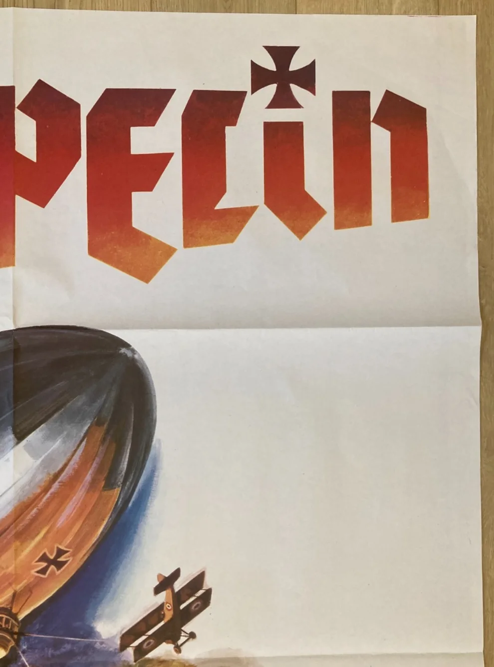 ZEPPELIN 1971 Original Cinema ITALIAN 2 Fogli Movie POSTER 39x55in Chantrell, изображение 3