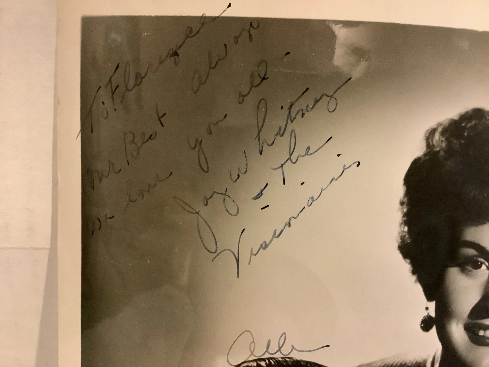 Joy Whitney Autographed Vintage 8x10 Photo 1954 - 1955 Cabaret Act, изображение 2