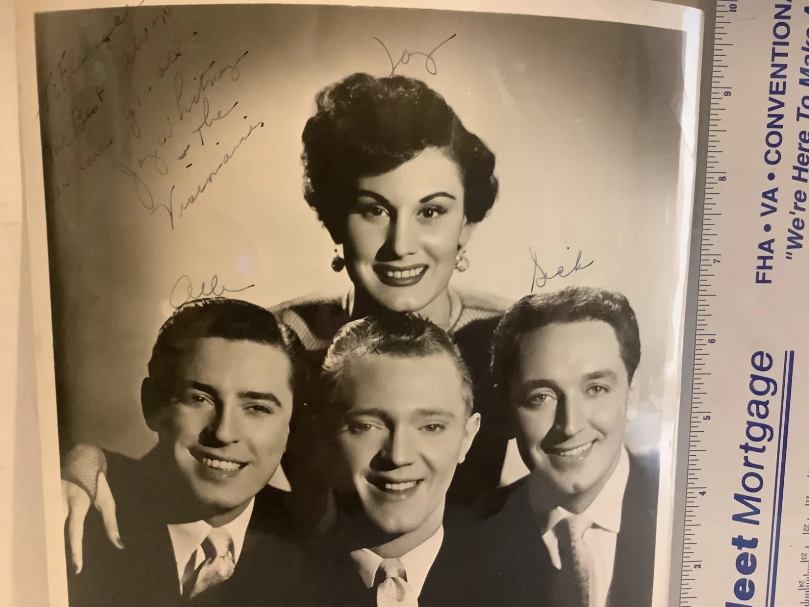 Joy Whitney Autographed Vintage 8x10 Photo 1954 - 1955 Cabaret Act, изображение 3