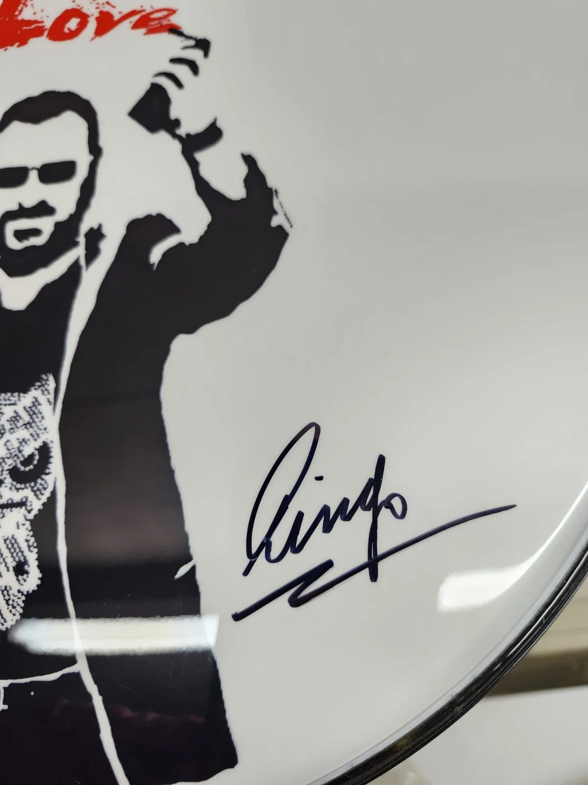 Ringo Starr The Beatles Signed Autograph Drumhead PSA Coa Full Letter Lennon, изображение 5
