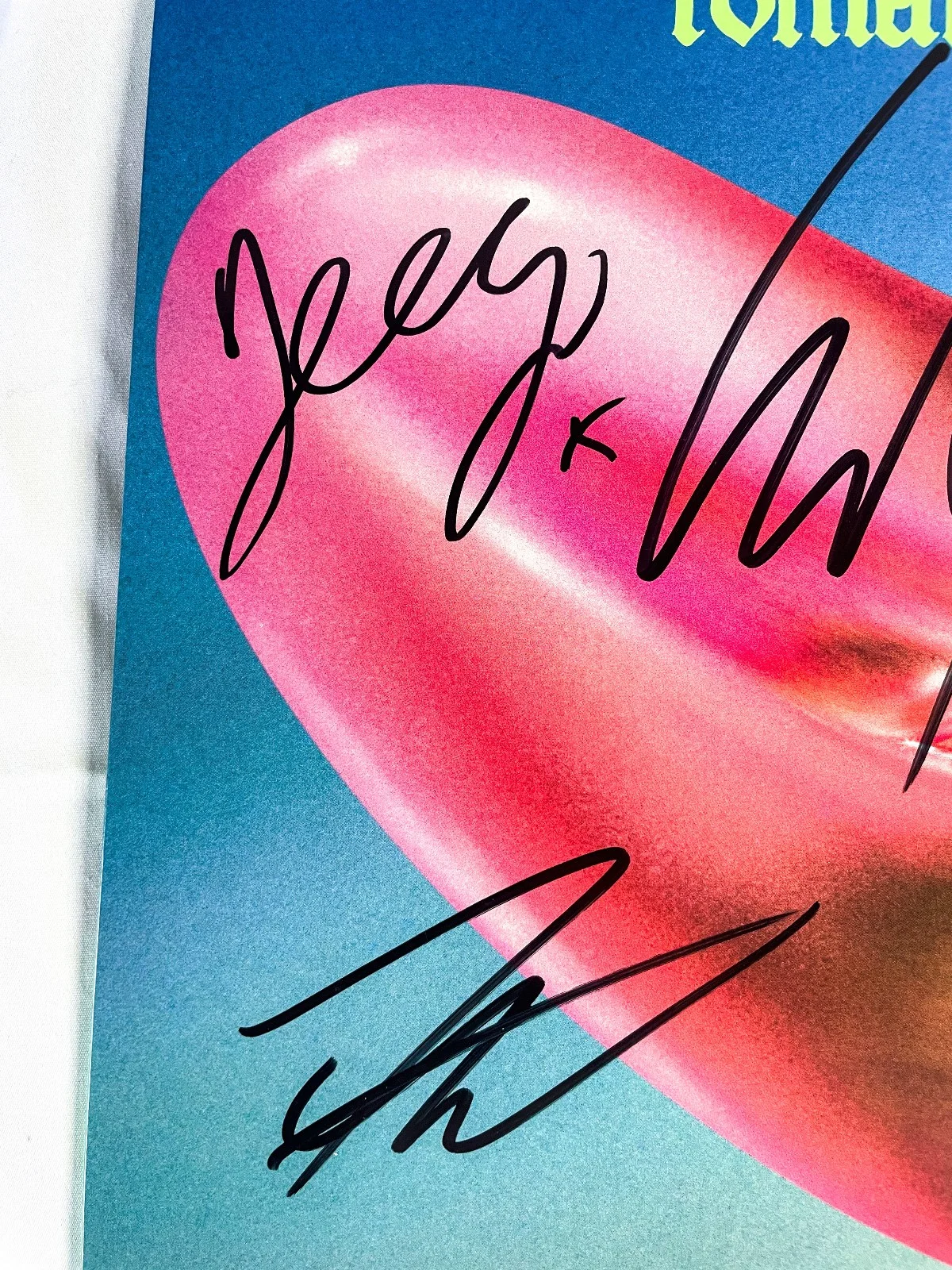 Grian Chatten Fontaines D.C. 5x Band Signed ROMANCE Vinyl Album EXACT Proof JSA, изображение 2
