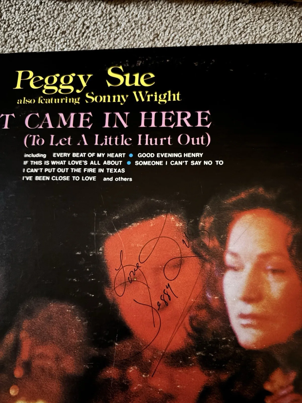 Peggy Sue Autographed I Just Came In Here Record Signed Original, image 3