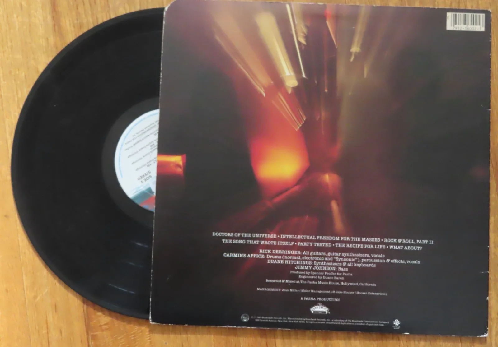 CARMEN APPICE signed DNA Party "Tested" 1983 Record / Album COA RICK DERRINGER, image 3