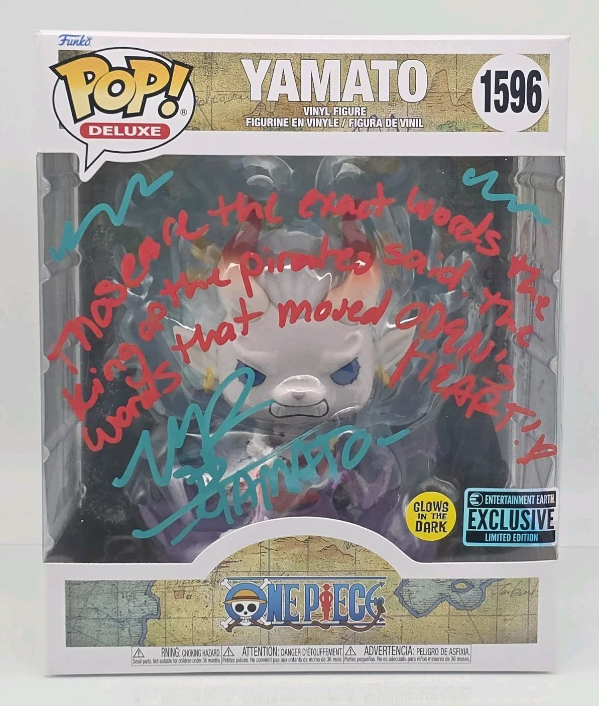 Michelle Rojas — Funko Pop Beast Yamato 1596 GITD Exclusive Signed Michelle Rojas CUSTOM ART, image 2
