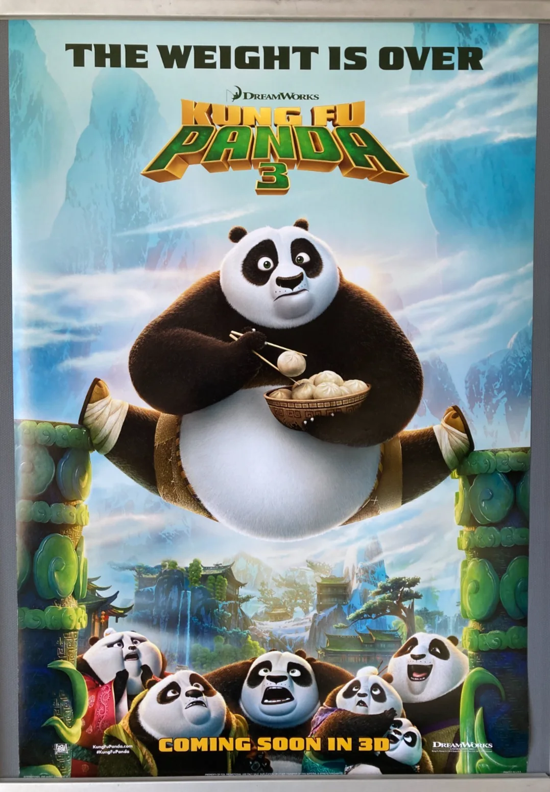 Cinema Poster: KUNG FU PANDA 3 2016 Advance One Sheet Jack Black Angelina Jolie, изображение 2