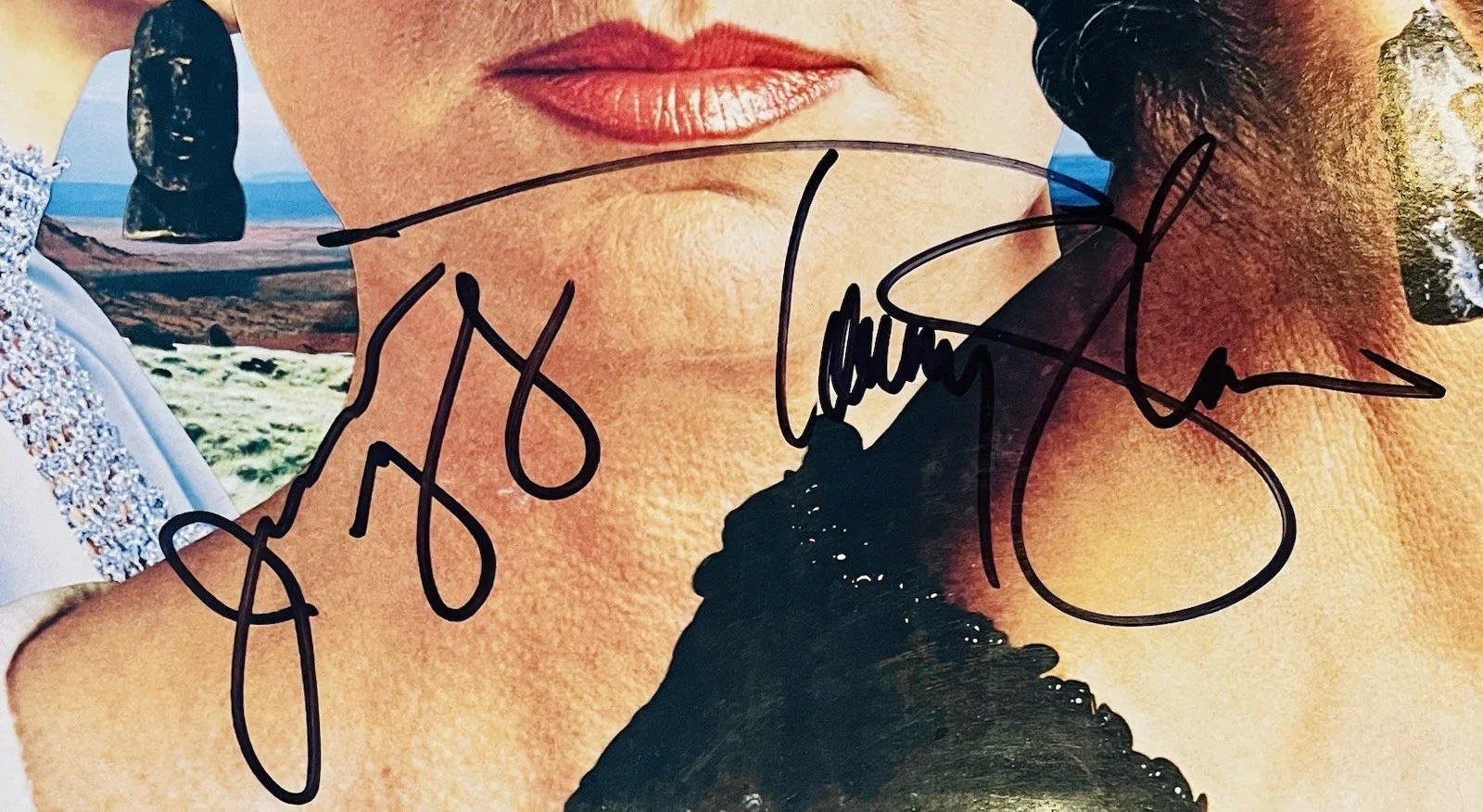 Styx Tommy Shaw & James Young Signed Record Pieces Of 8 Gem Autograph PSA/DNA, image 2