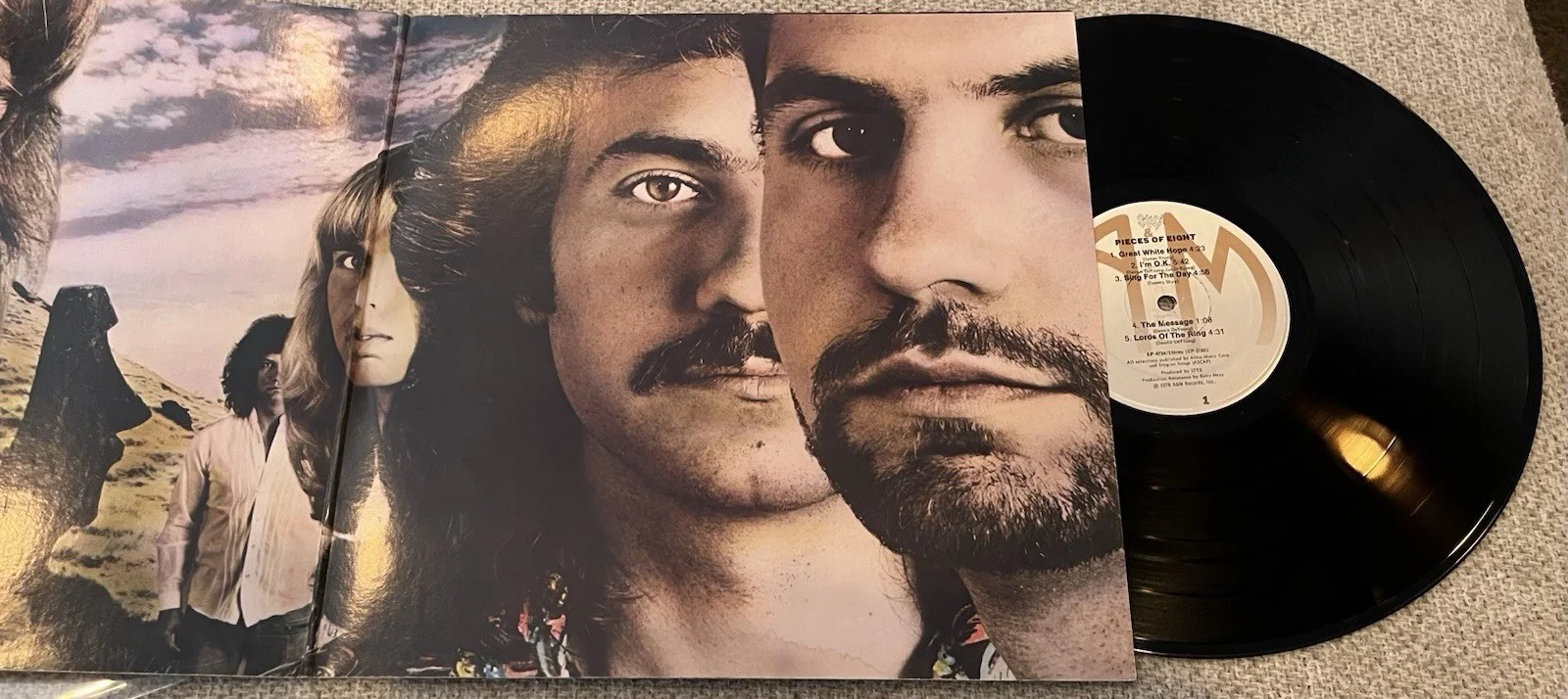 Styx Tommy Shaw & James Young Signed Record Pieces Of 8 Gem Autograph PSA/DNA, image 4